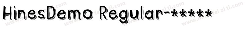 HinesDemo Regular字体转换